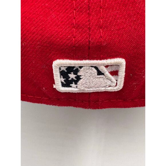 Washington Nationals Red Fitted Hat w/ White Stars Size 7 1/4 - Picture 5 of 12
